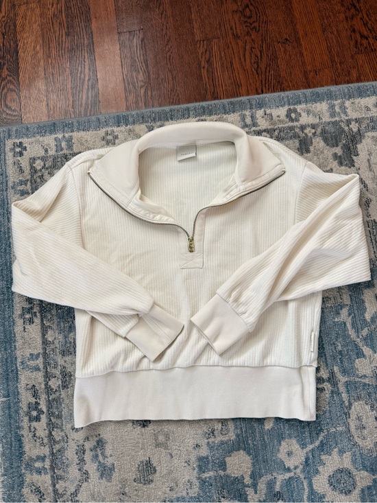 Varley Tops - Varley Radford Half Zip Ivory Size Small